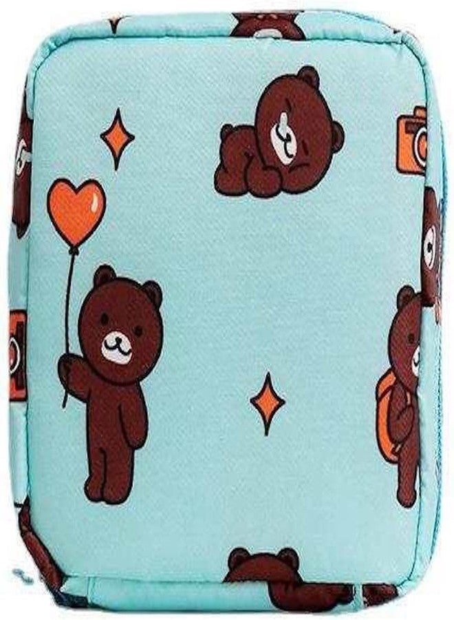Keetly Sanitary Napkin Storage Bag Menstrual Cup Pouch Portable Pads with Zipper Feminine Menstruation First Period Bags for Teen Girls Women Ladies - Image 1